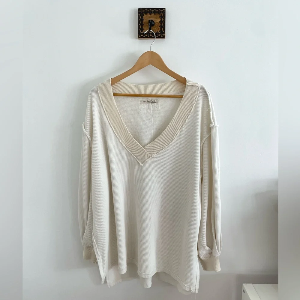 Free people waffle sweater - Picture 1 of 3